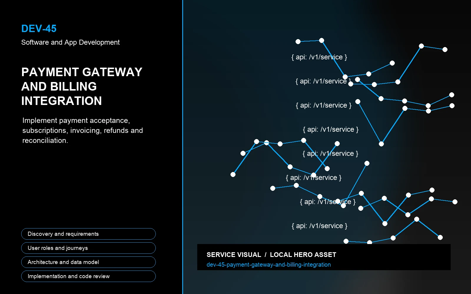 Hero visual for Payment Gateway and Billing Integration