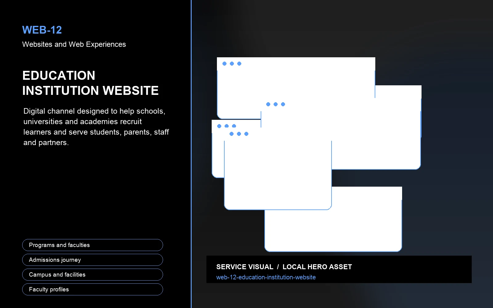 Hero visual for Education Institution Website