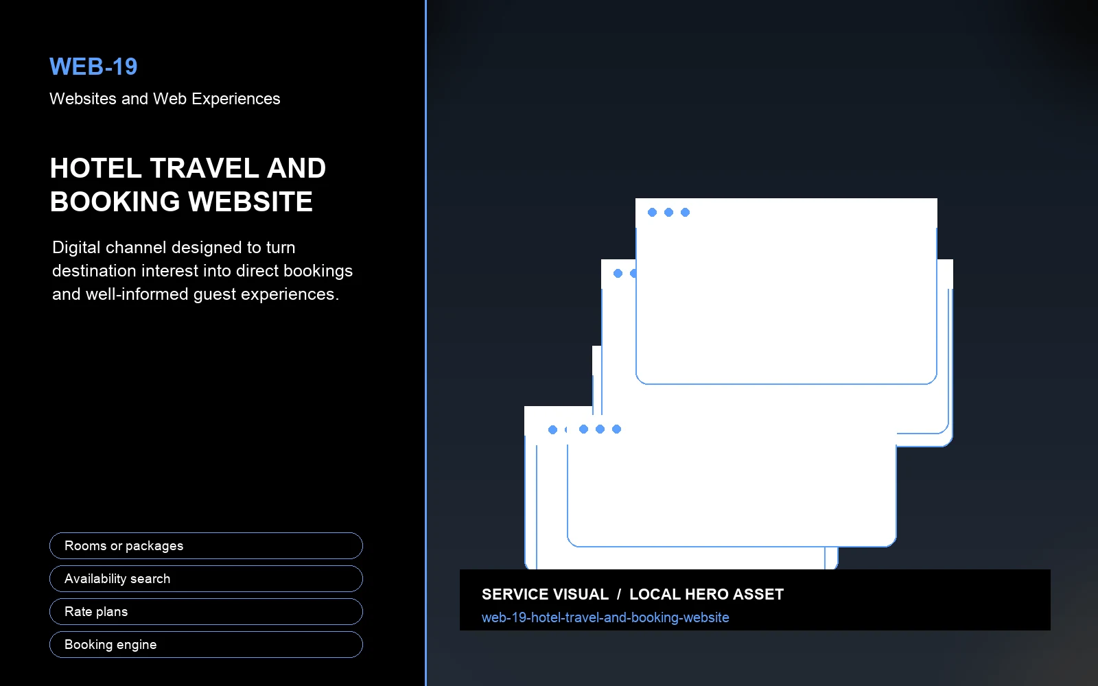 Hero visual for Hotel Travel and Booking Website