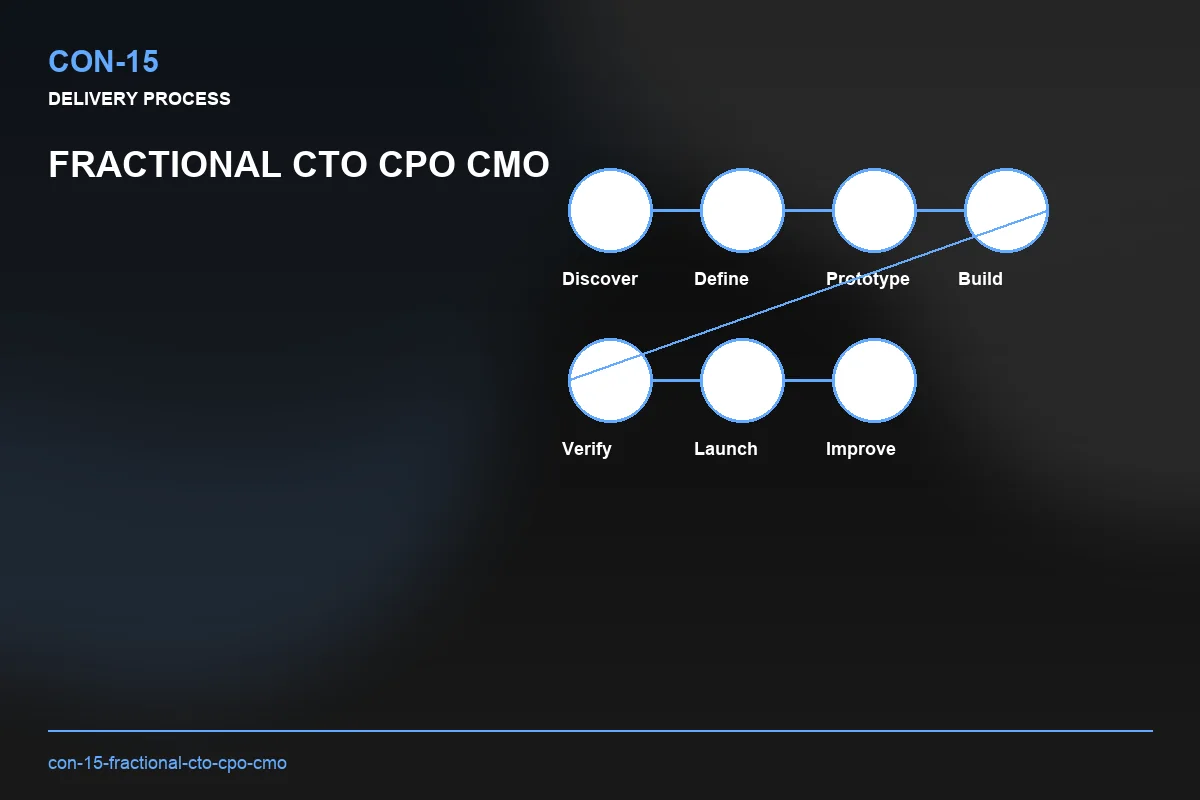 Process visual for Fractional CTO CPO CMO