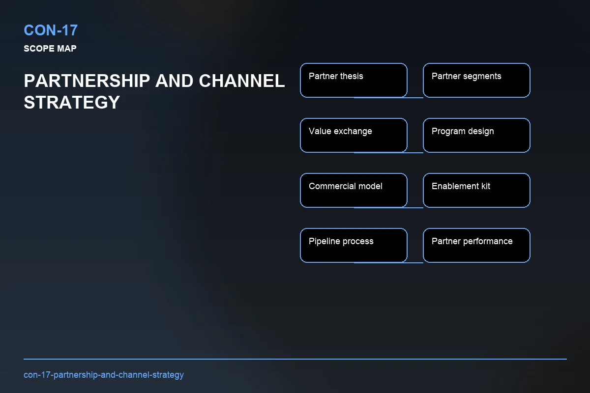 Scope visual for Partnership and Channel Strategy