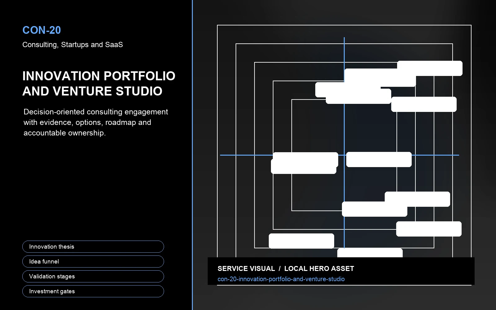 Hero visual for Innovation Portfolio and Venture Studio