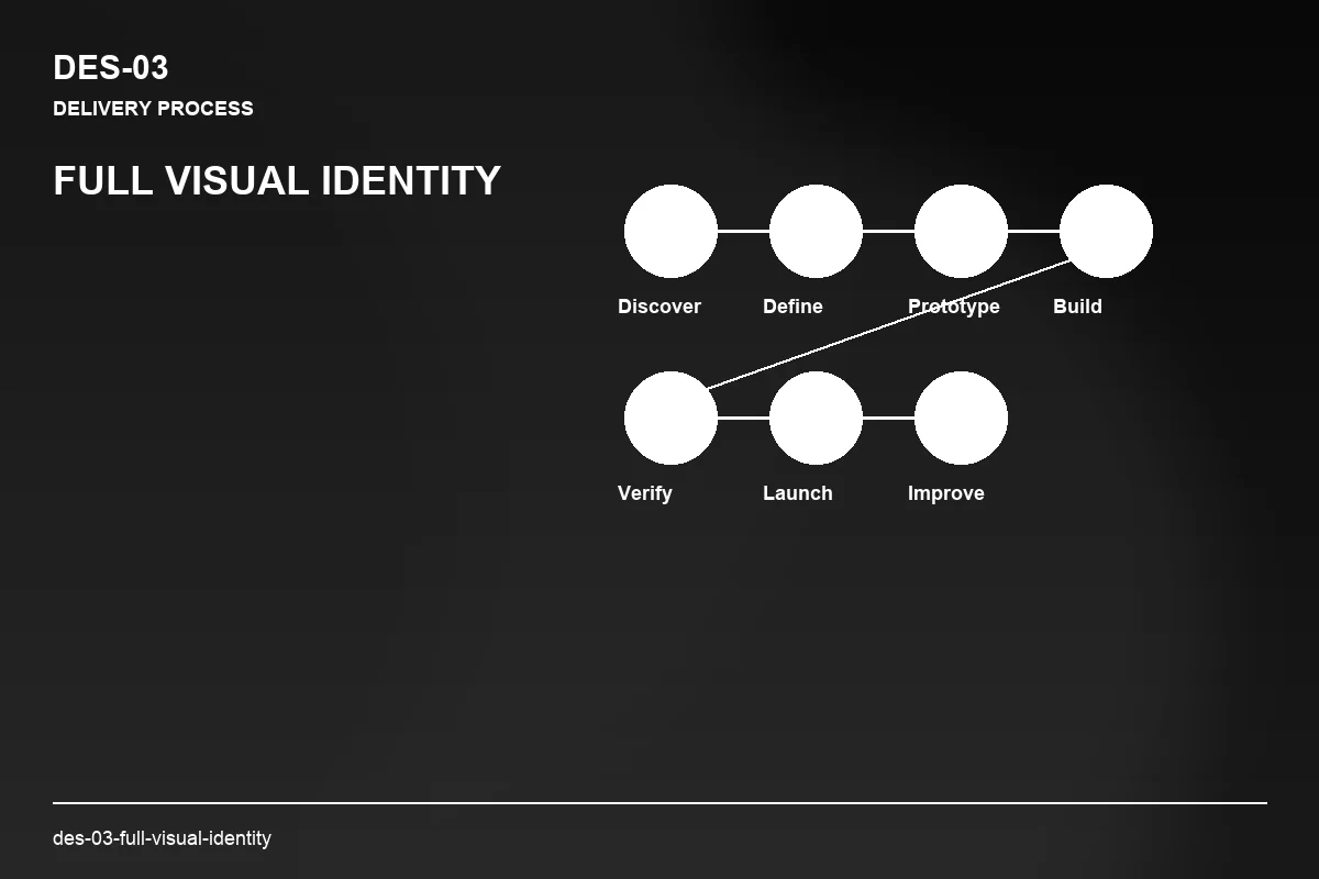 Process visual for Full Visual Identity