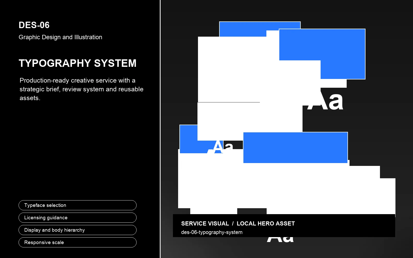 Hero visual for Typography System