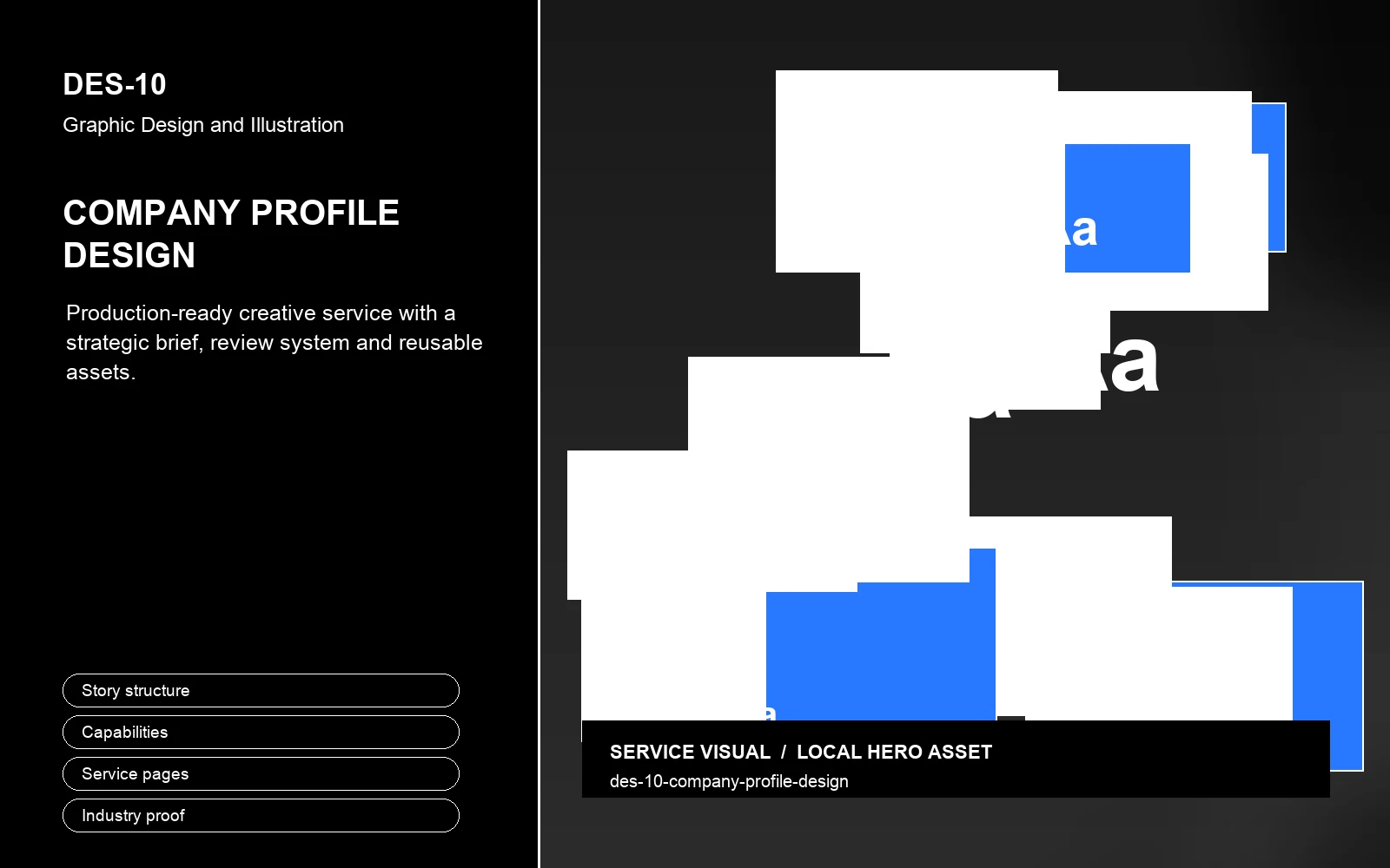 Hero visual for Company Profile Design