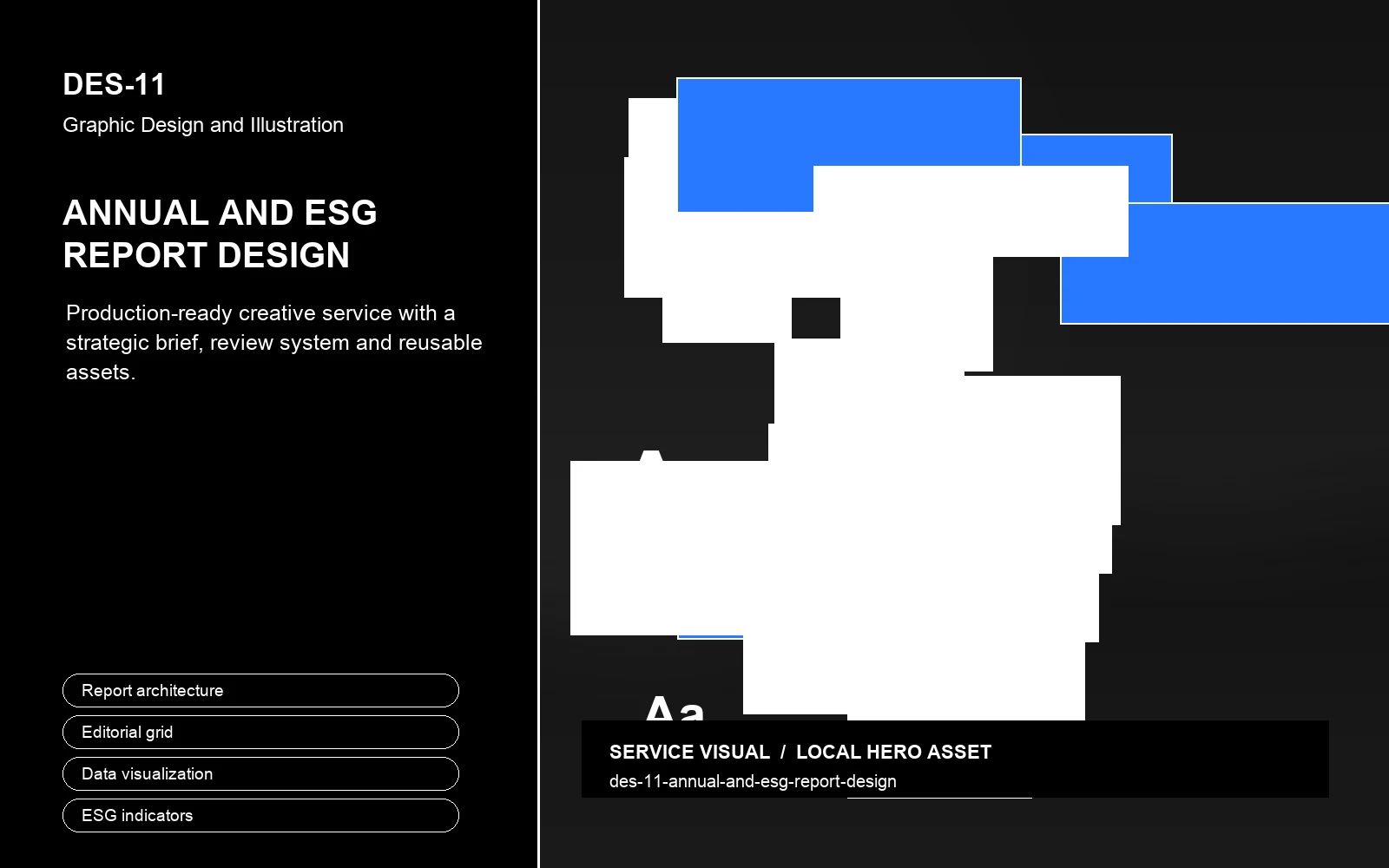 Hero visual for Annual and ESG Report Design