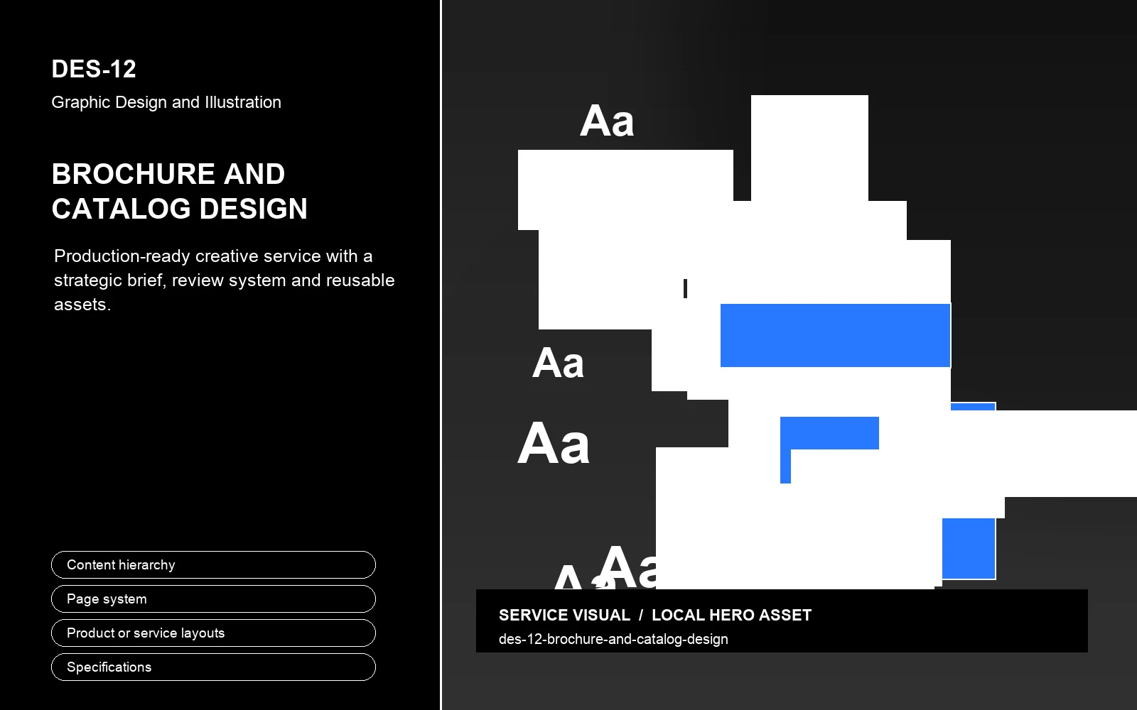 Hero visual for Brochure and Catalog Design