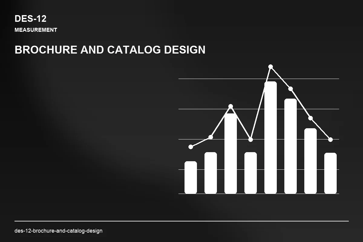 Metrics visual for Brochure and Catalog Design