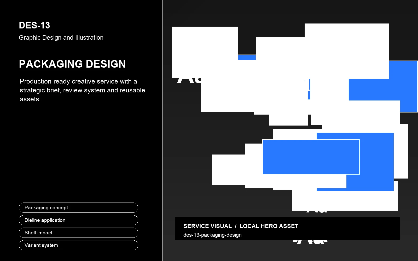 Hero visual for Packaging Design