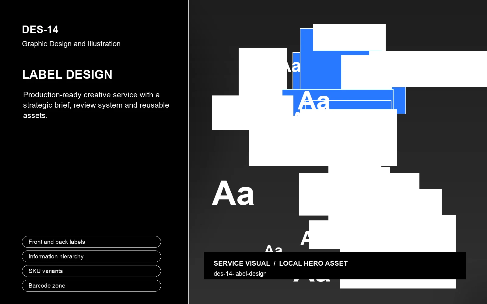 Hero visual for Label Design