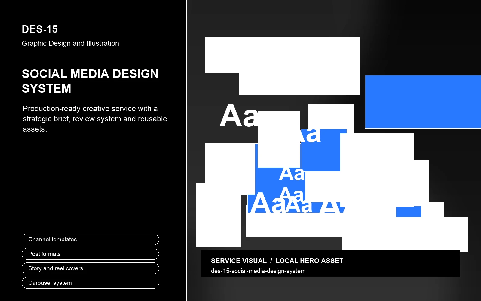 Hero visual for Social Media Design System