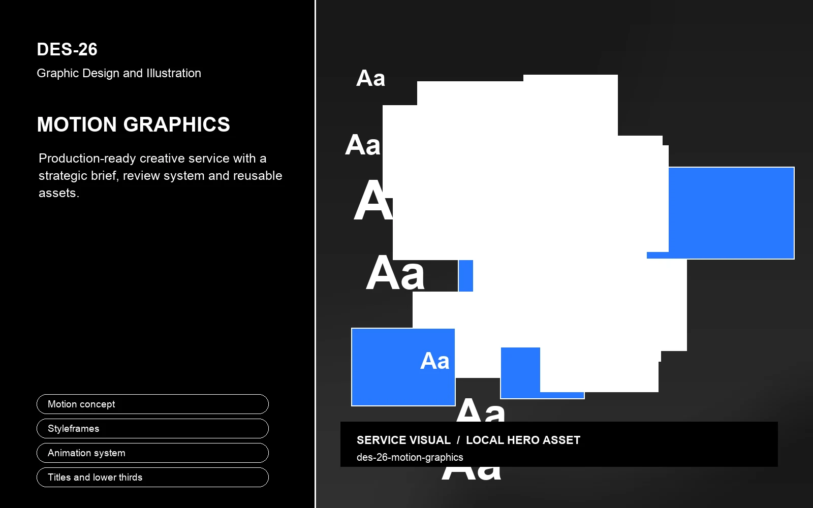 Hero visual for Motion Graphics
