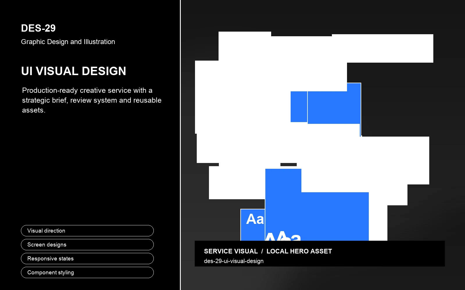 Hero visual for UI Visual Design