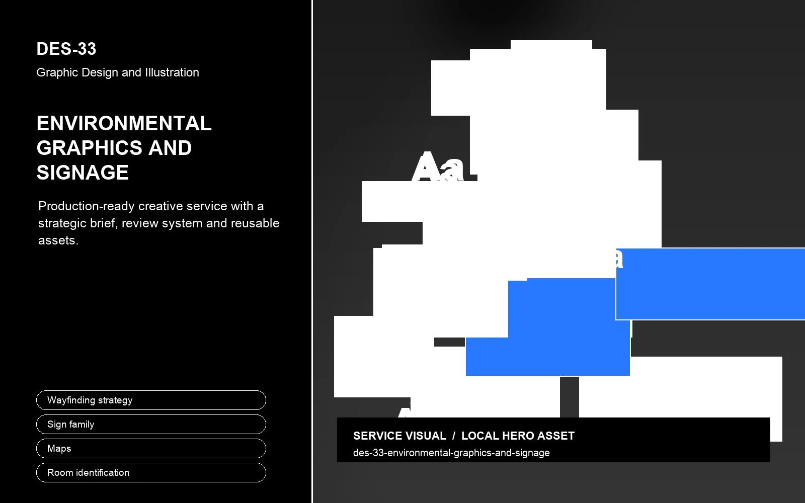 Hero visual for Environmental Graphics and Signage