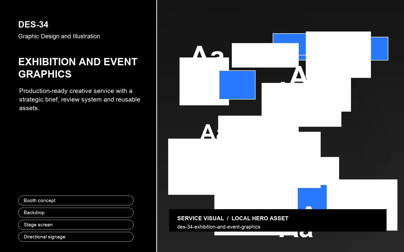 Hero visual for Exhibition and Event Graphics