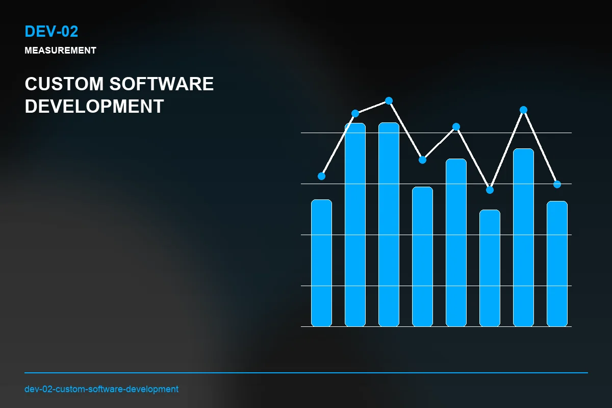 Metrics visual for Custom Software Development