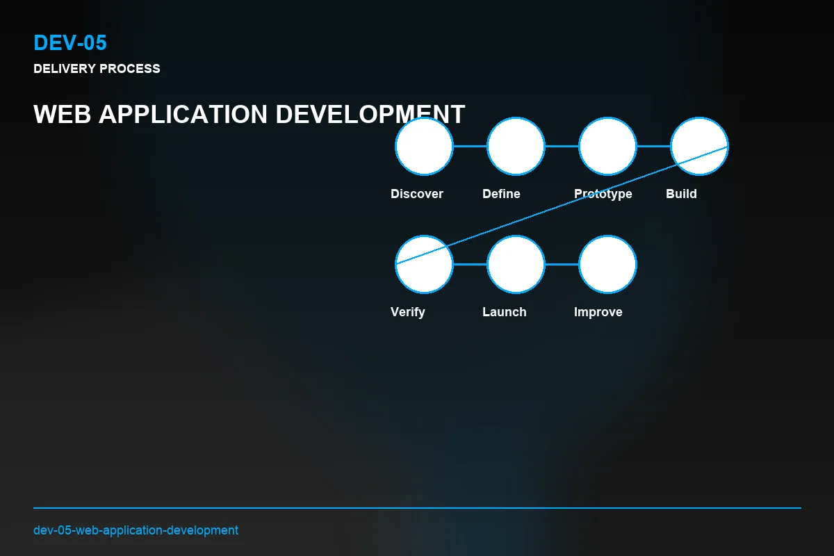 Process visual for Web Application Development