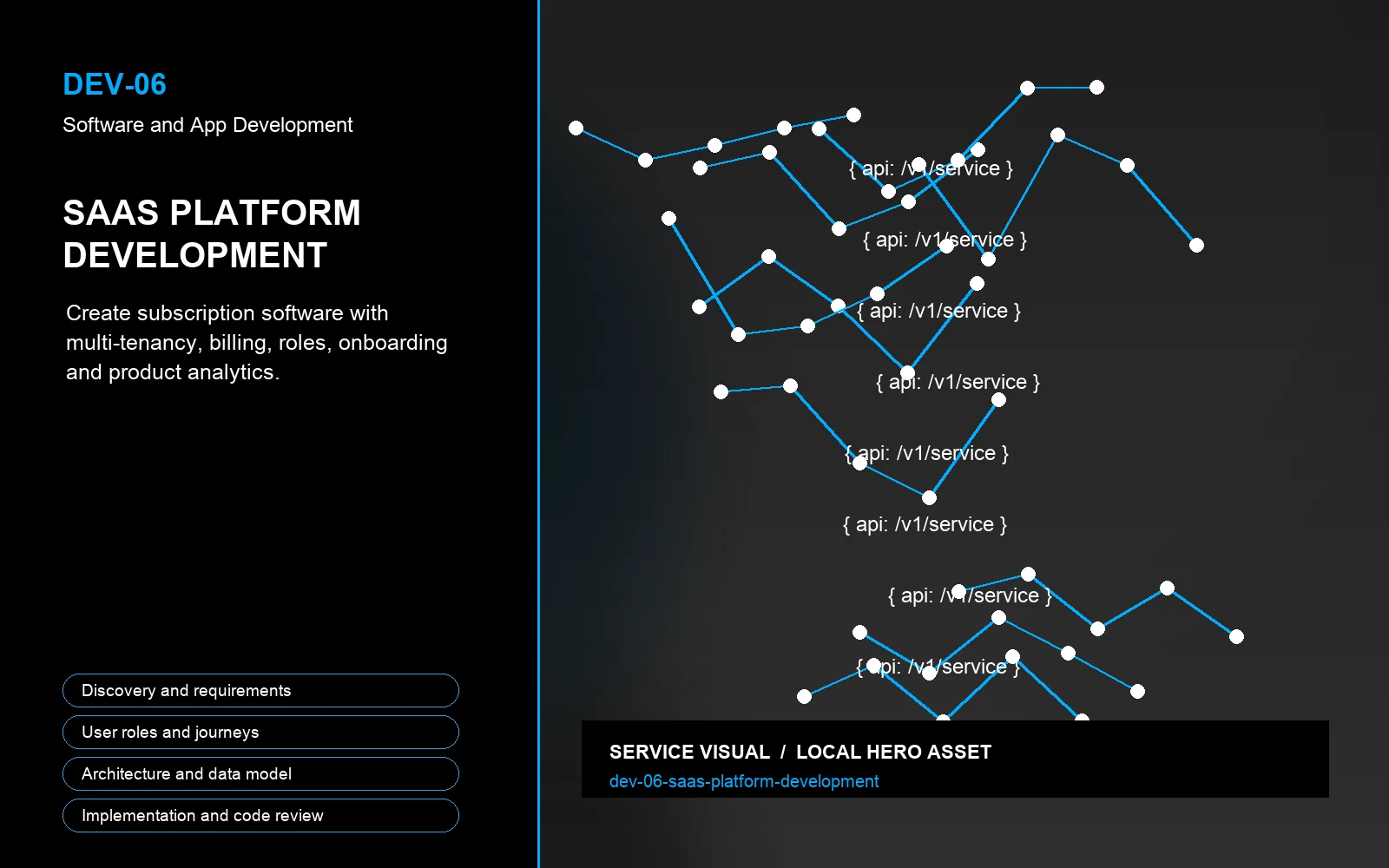 Hero visual for SaaS Platform Development