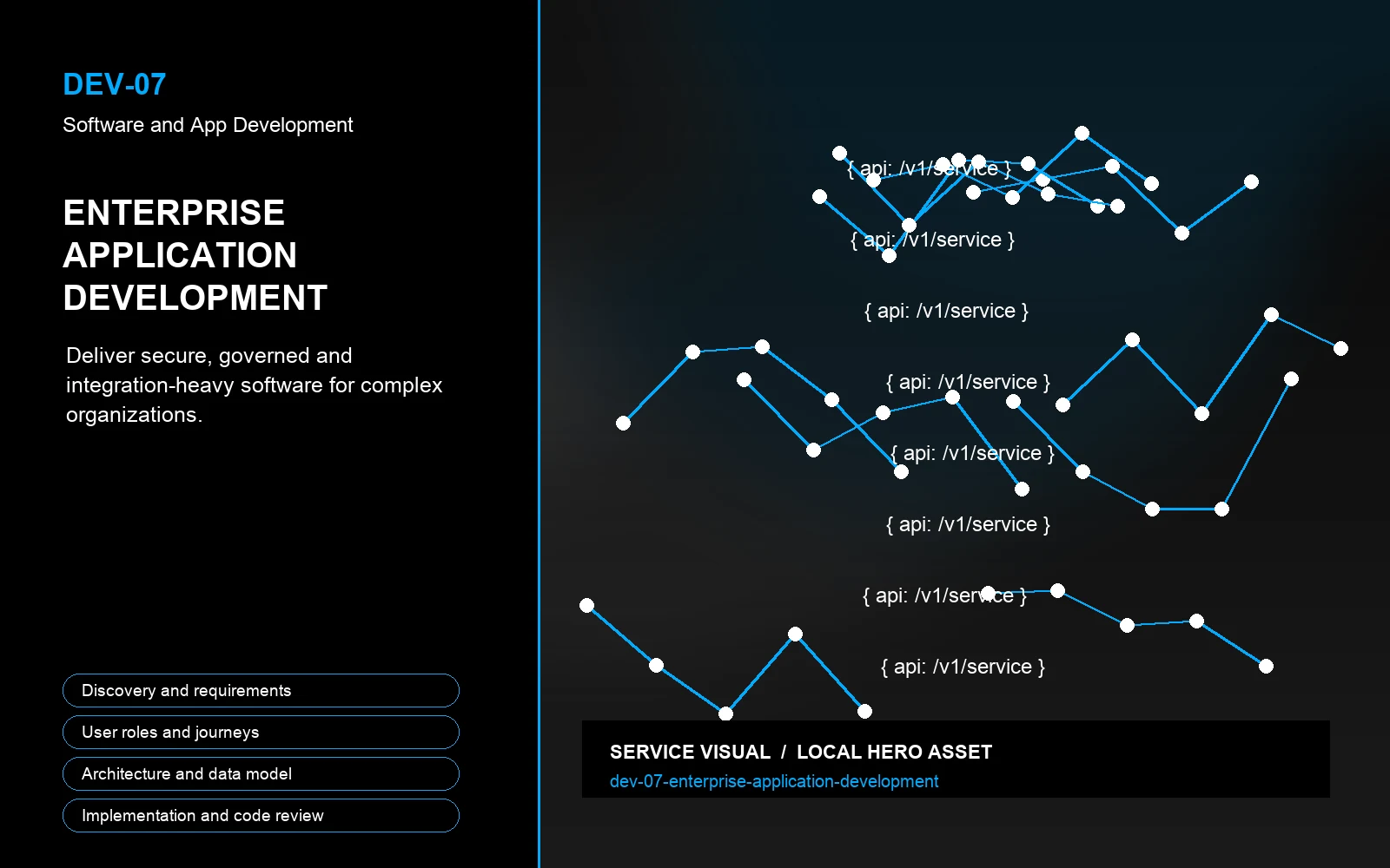 Hero visual for Enterprise Application Development