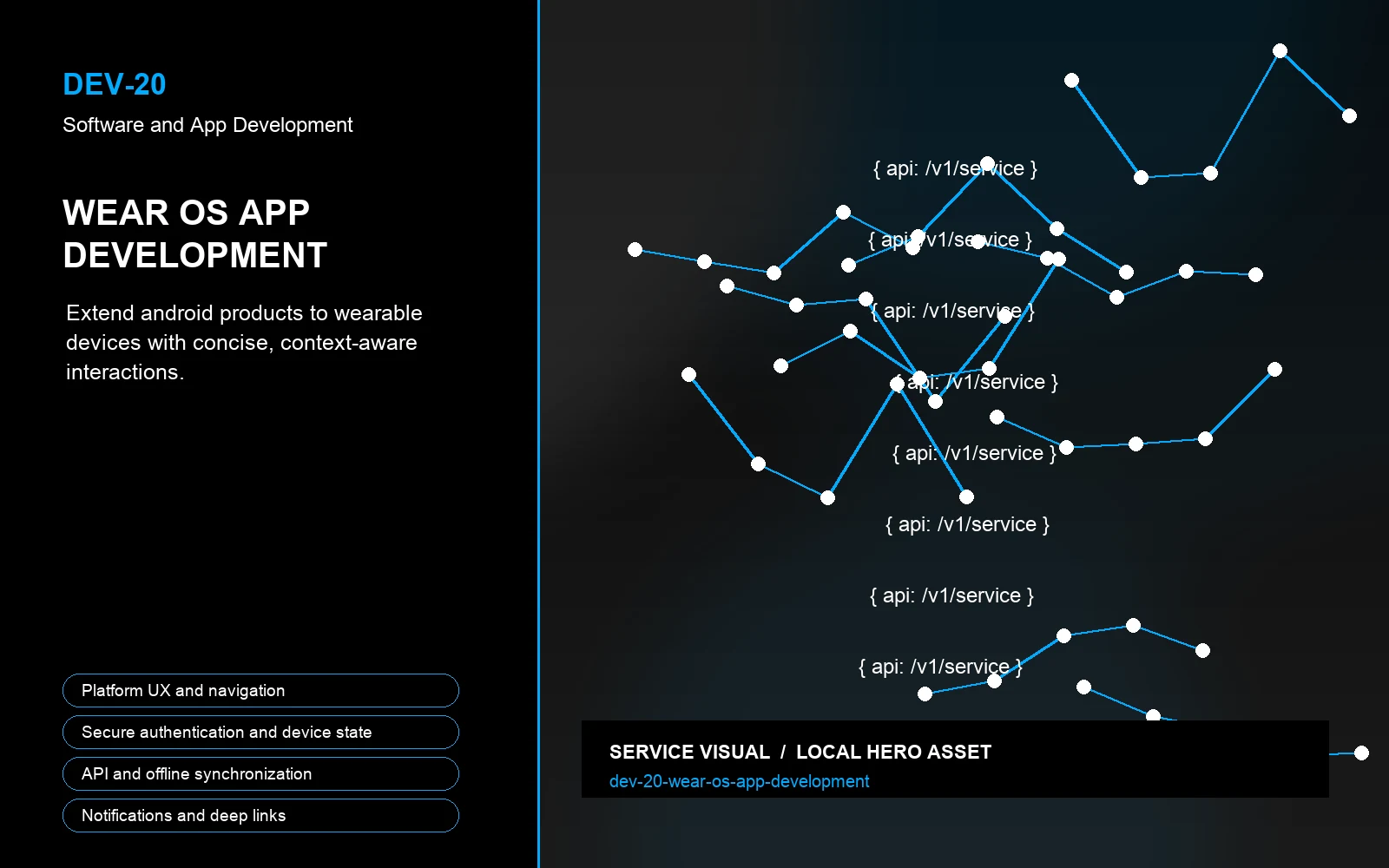 Hero visual for Wear OS App Development