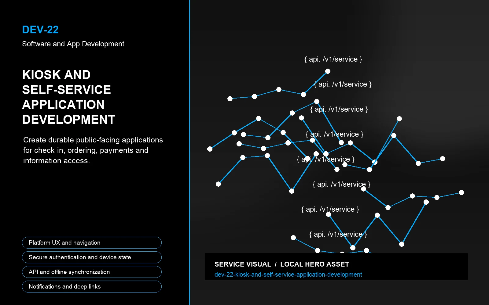 Hero visual for Kiosk and Self-Service Application Development