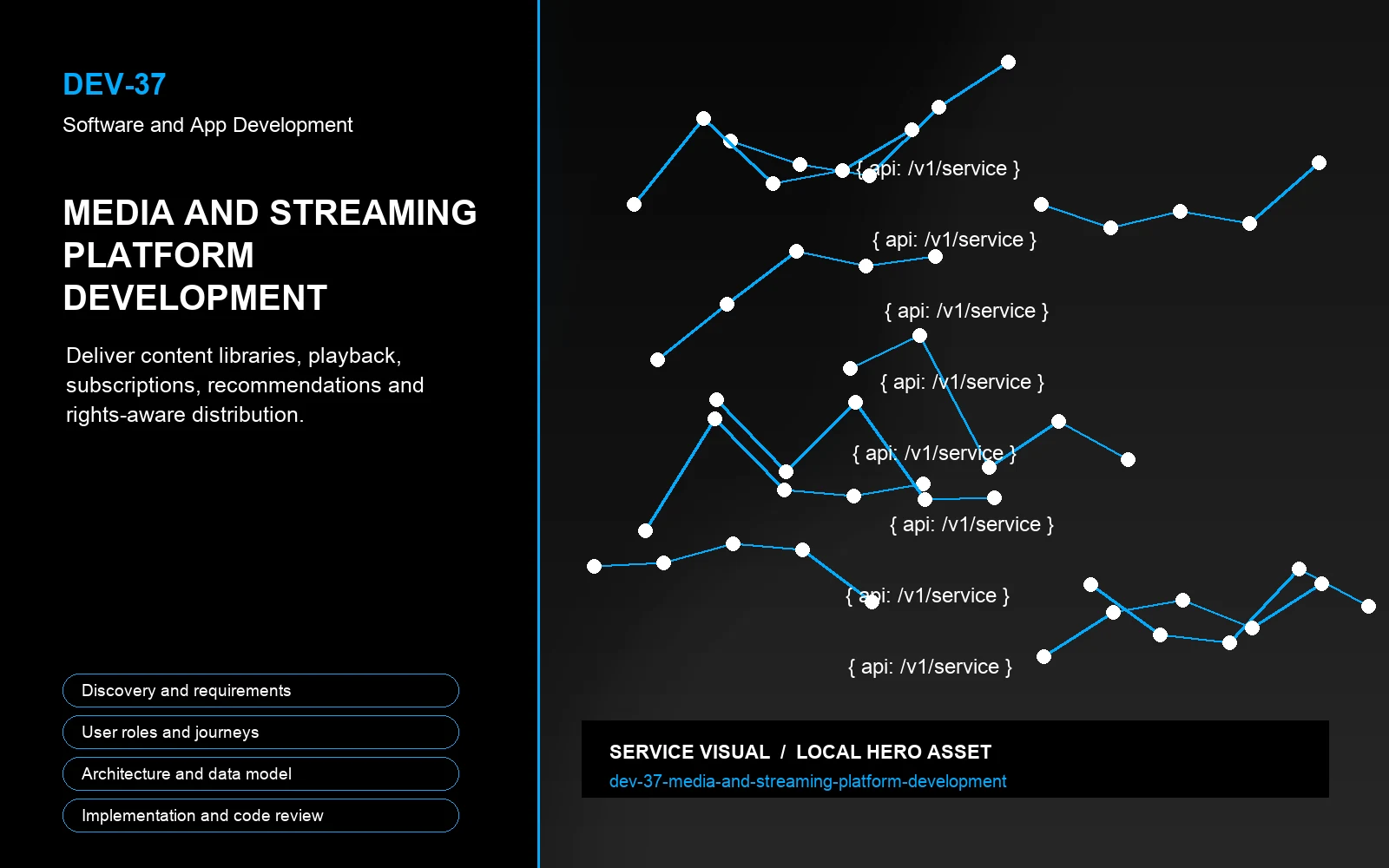 Hero visual for Media and Streaming Platform Development