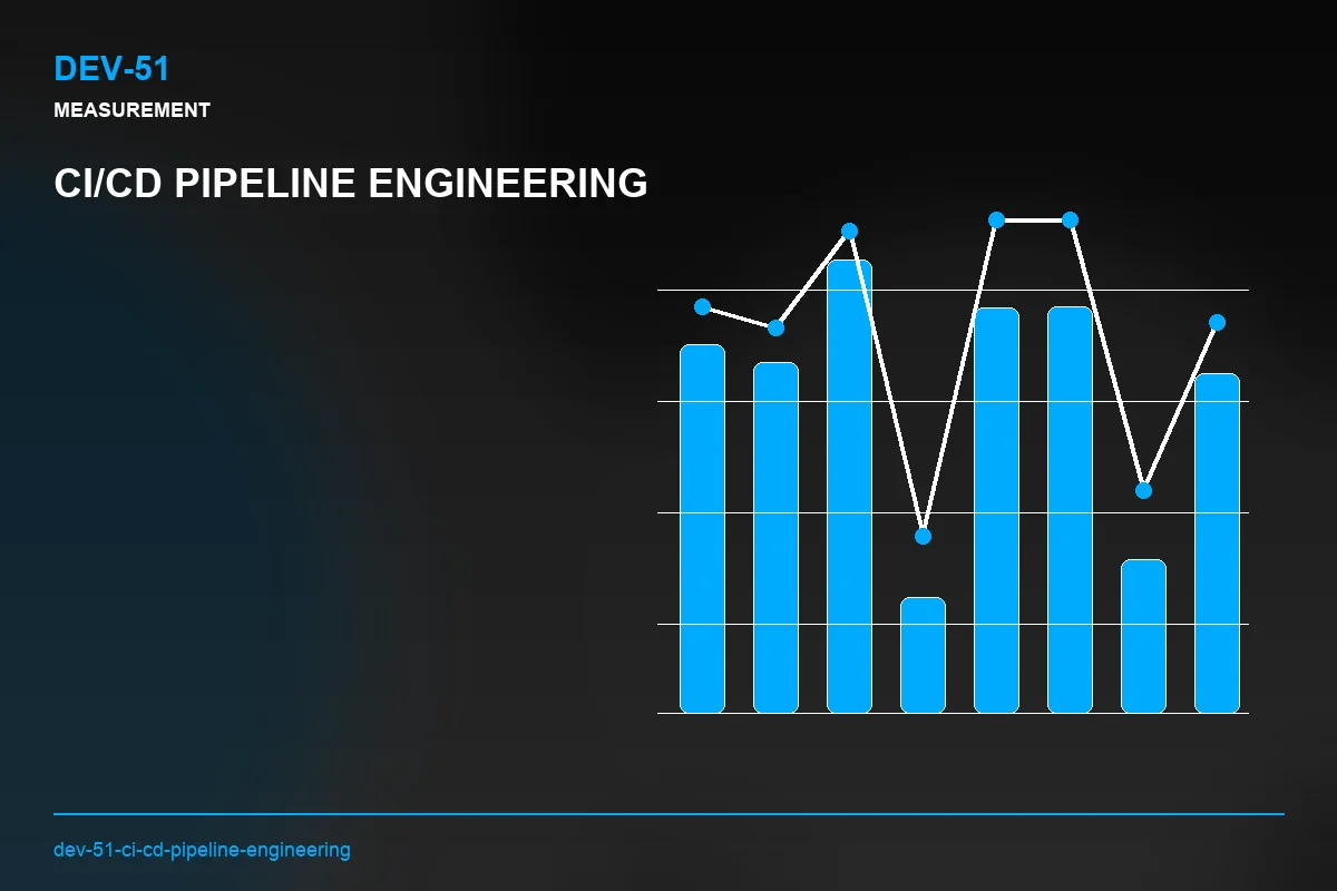 Metrics visual for CI/CD Pipeline Engineering