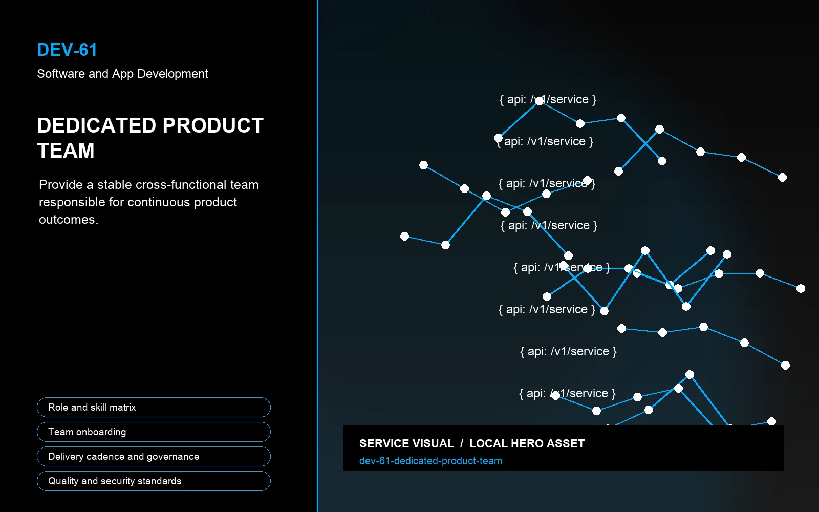 Hero visual for Dedicated Product Team
