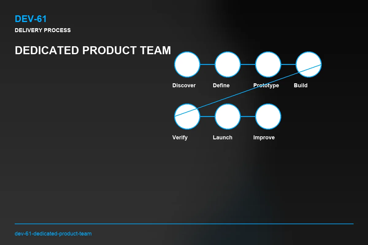Process visual for Dedicated Product Team