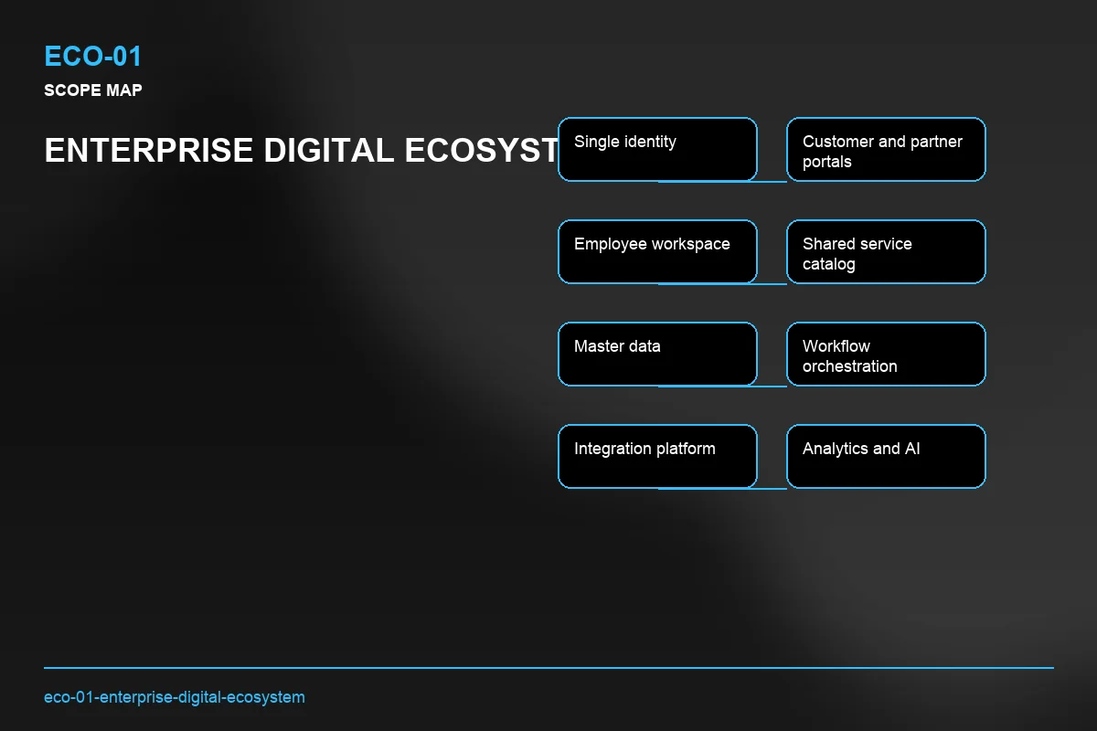 Scope visual for Enterprise Digital Ecosystem