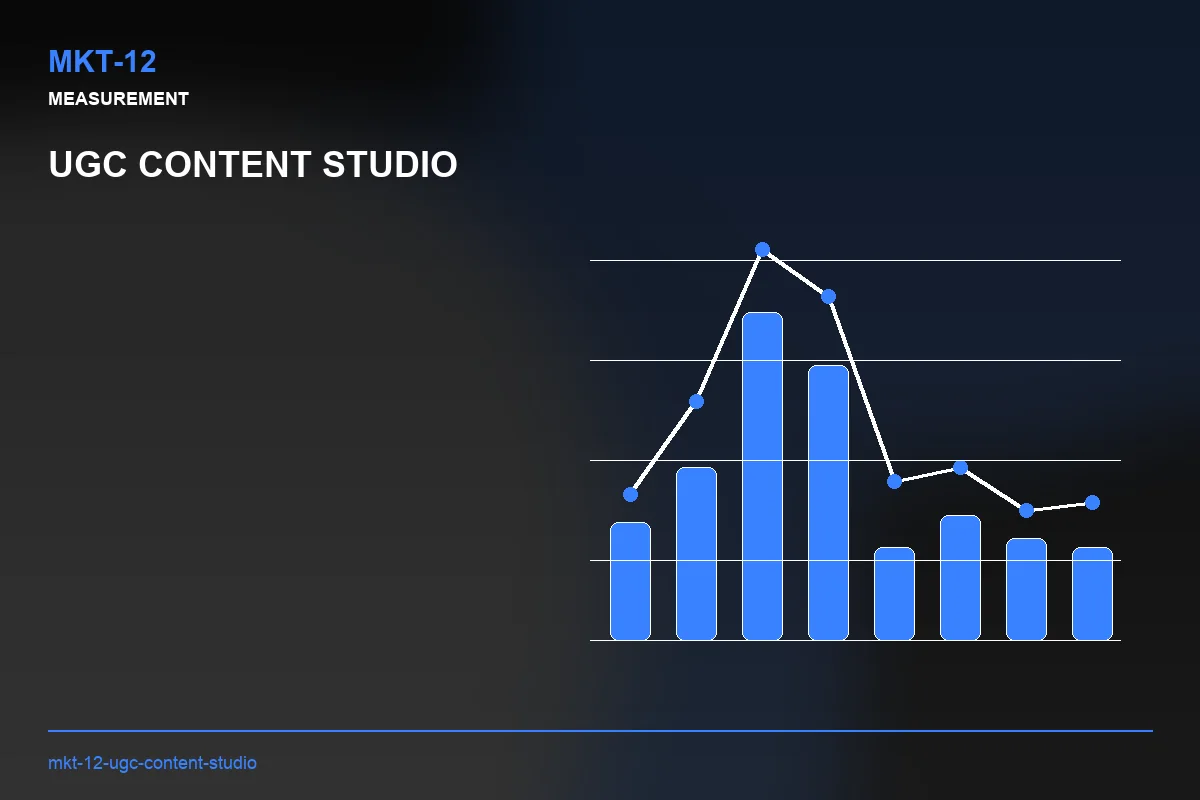 Metrics visual for UGC Content Studio