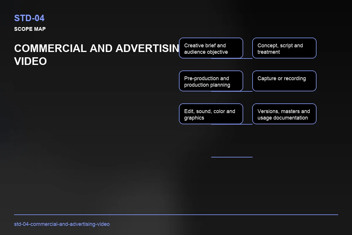 Scope visual for Commercial and Advertising Video