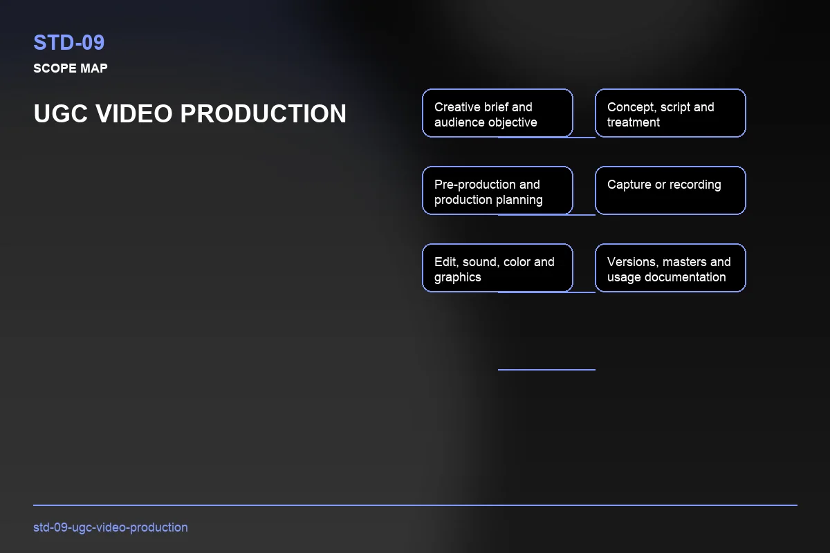 Scope visual for UGC Video Production