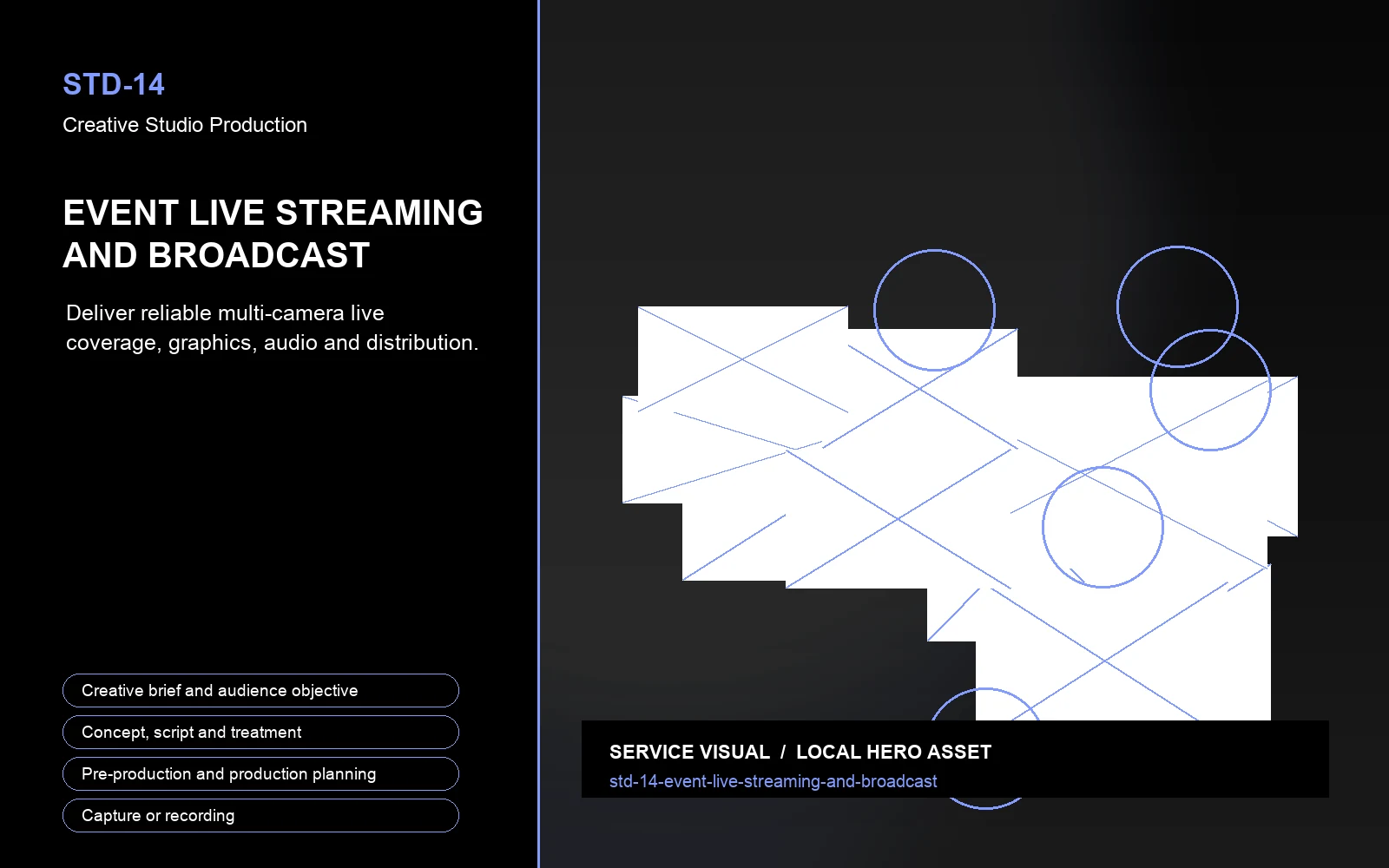 Hero visual for Event Live Streaming and Broadcast