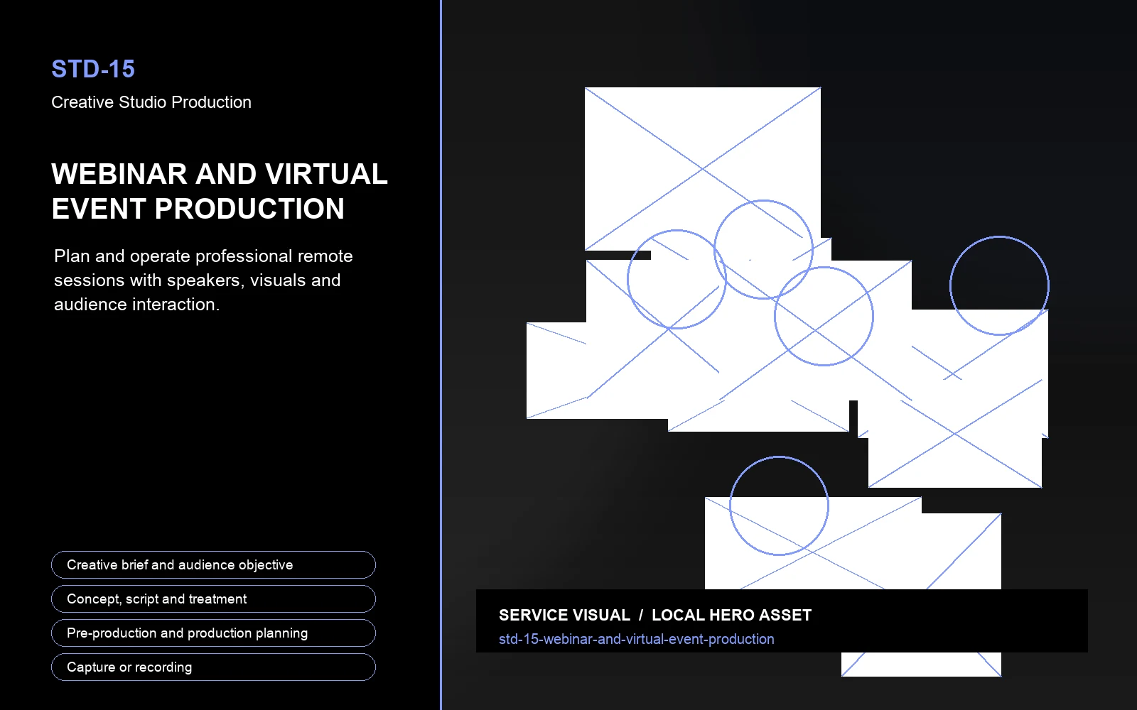 Hero visual for Webinar and Virtual Event Production