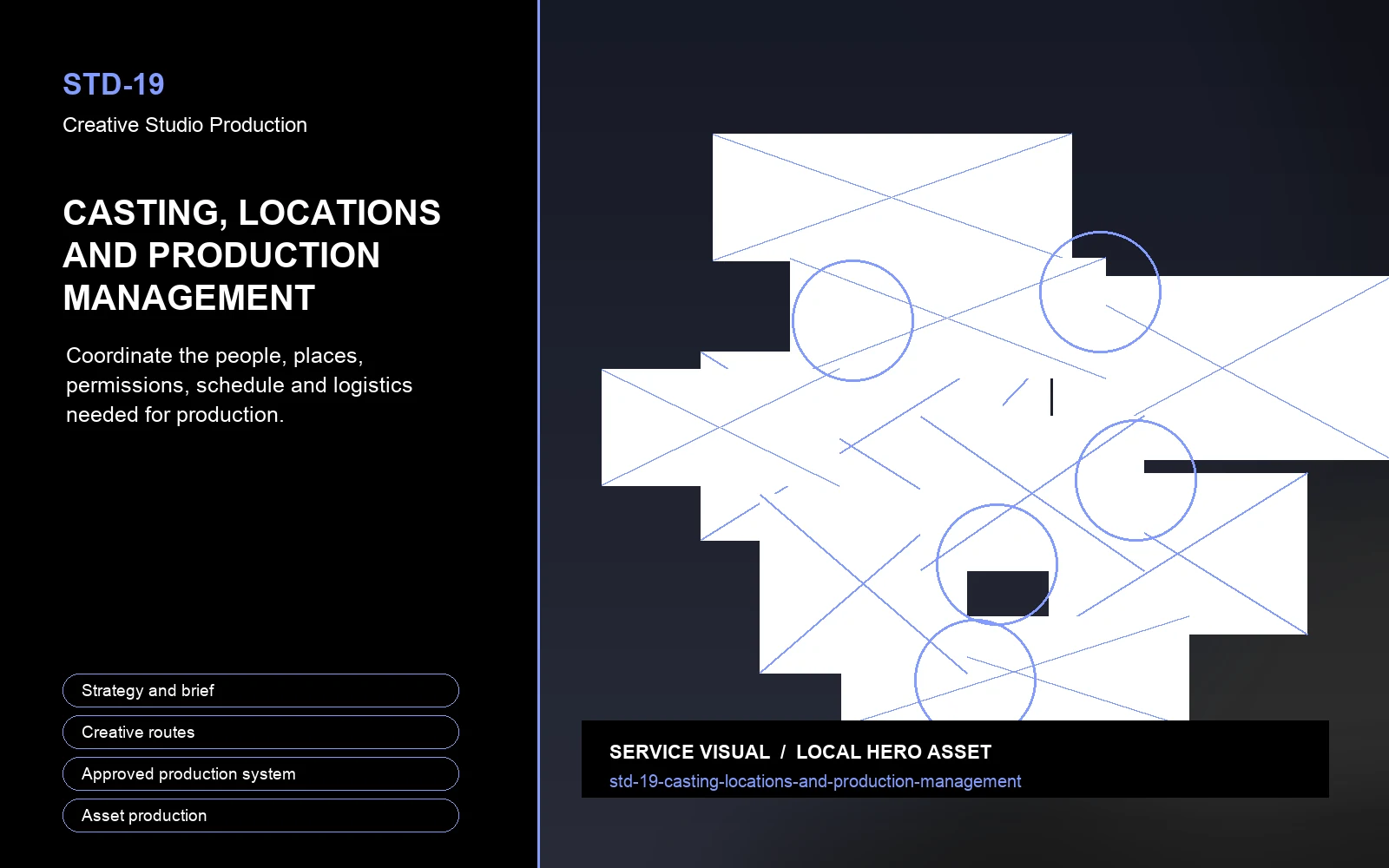 Hero visual for Casting, Locations and Production Management