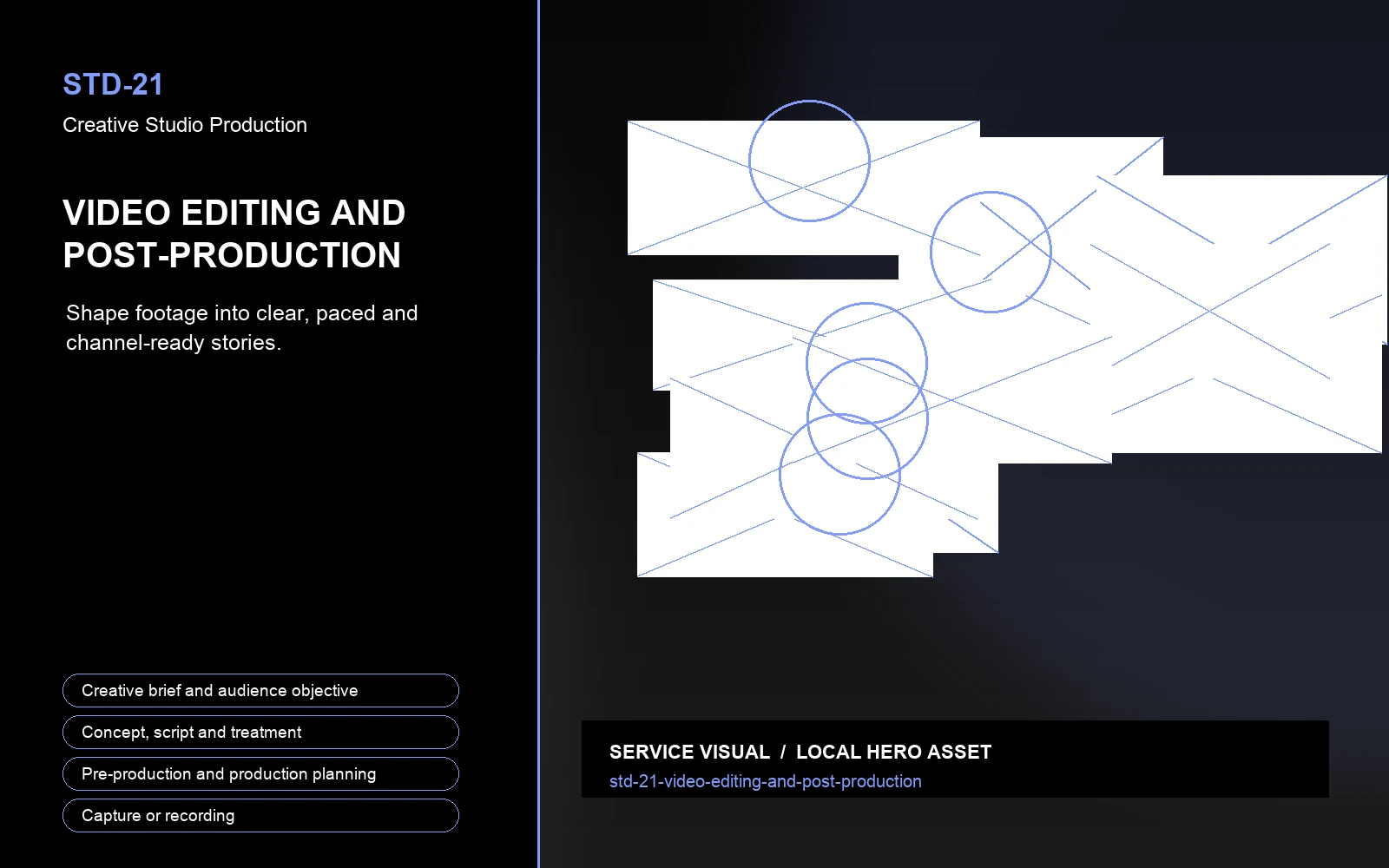 Hero visual for Video Editing and Post-Production