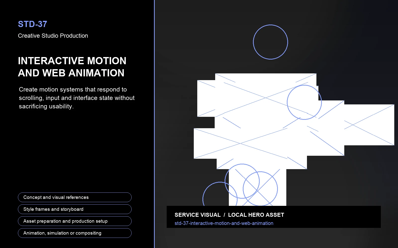 Hero visual for Interactive Motion and Web Animation