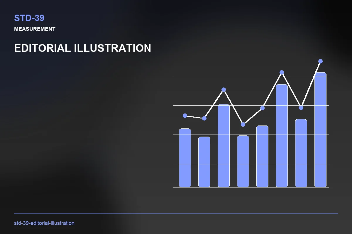 Metrics visual for Editorial Illustration