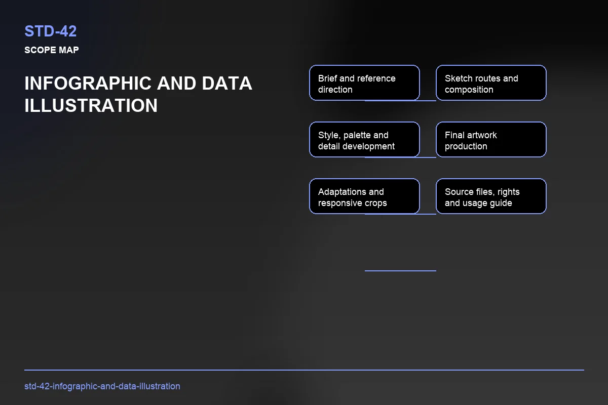Scope visual for Infographic and Data Illustration