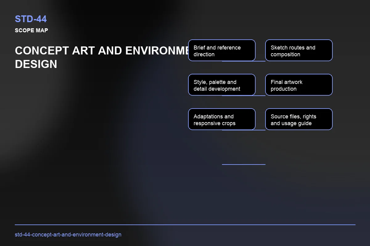 Scope visual for Concept Art and Environment Design