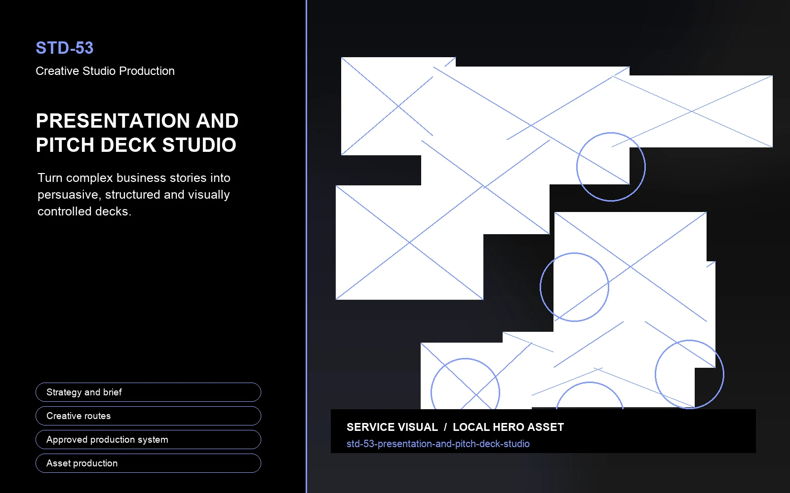 Hero visual for Presentation and Pitch Deck Studio