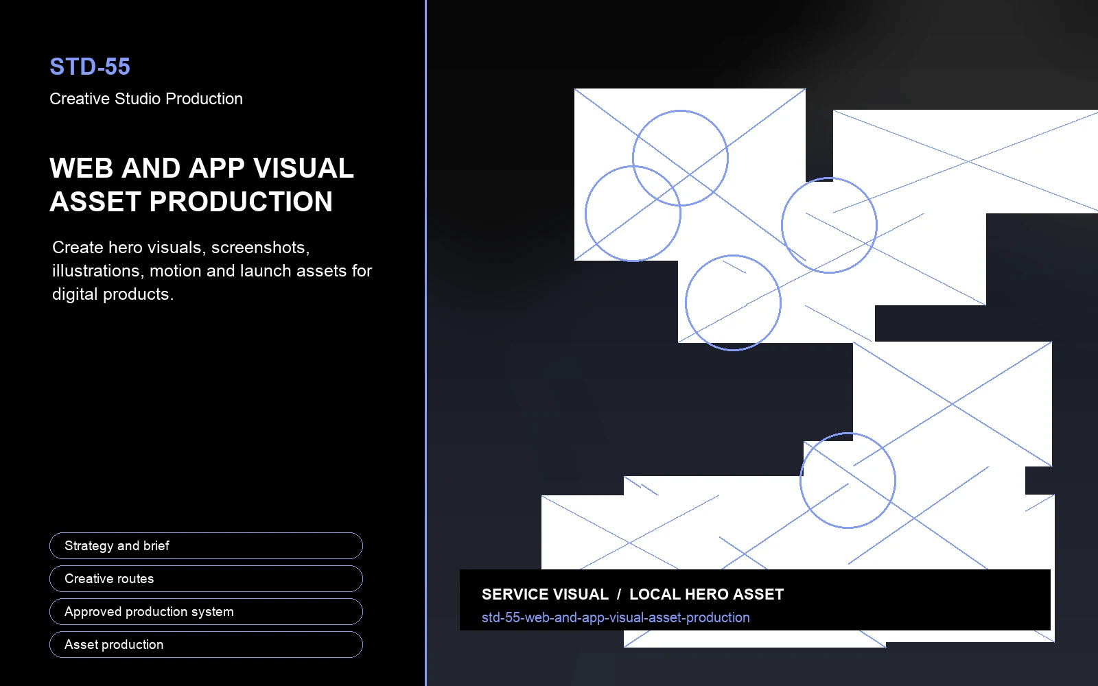 Hero visual for Web and App Visual Asset Production