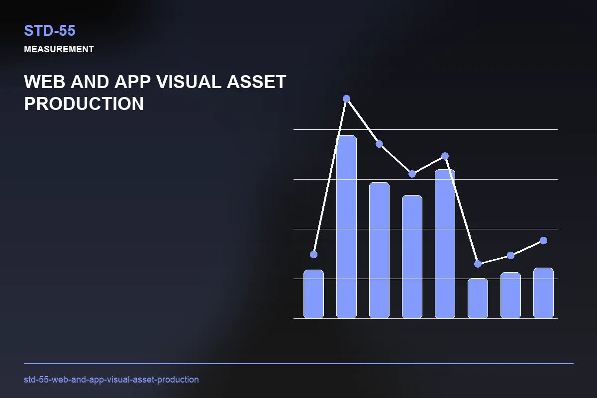 Metrics visual for Web and App Visual Asset Production
