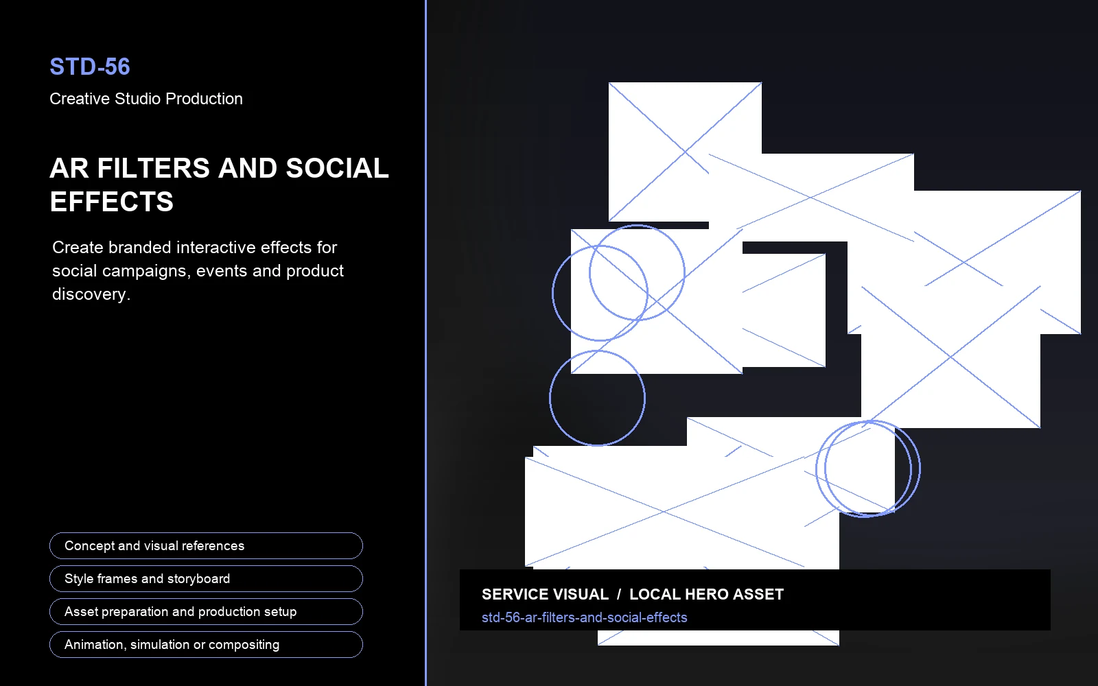 Hero visual for AR Filters and Social Effects