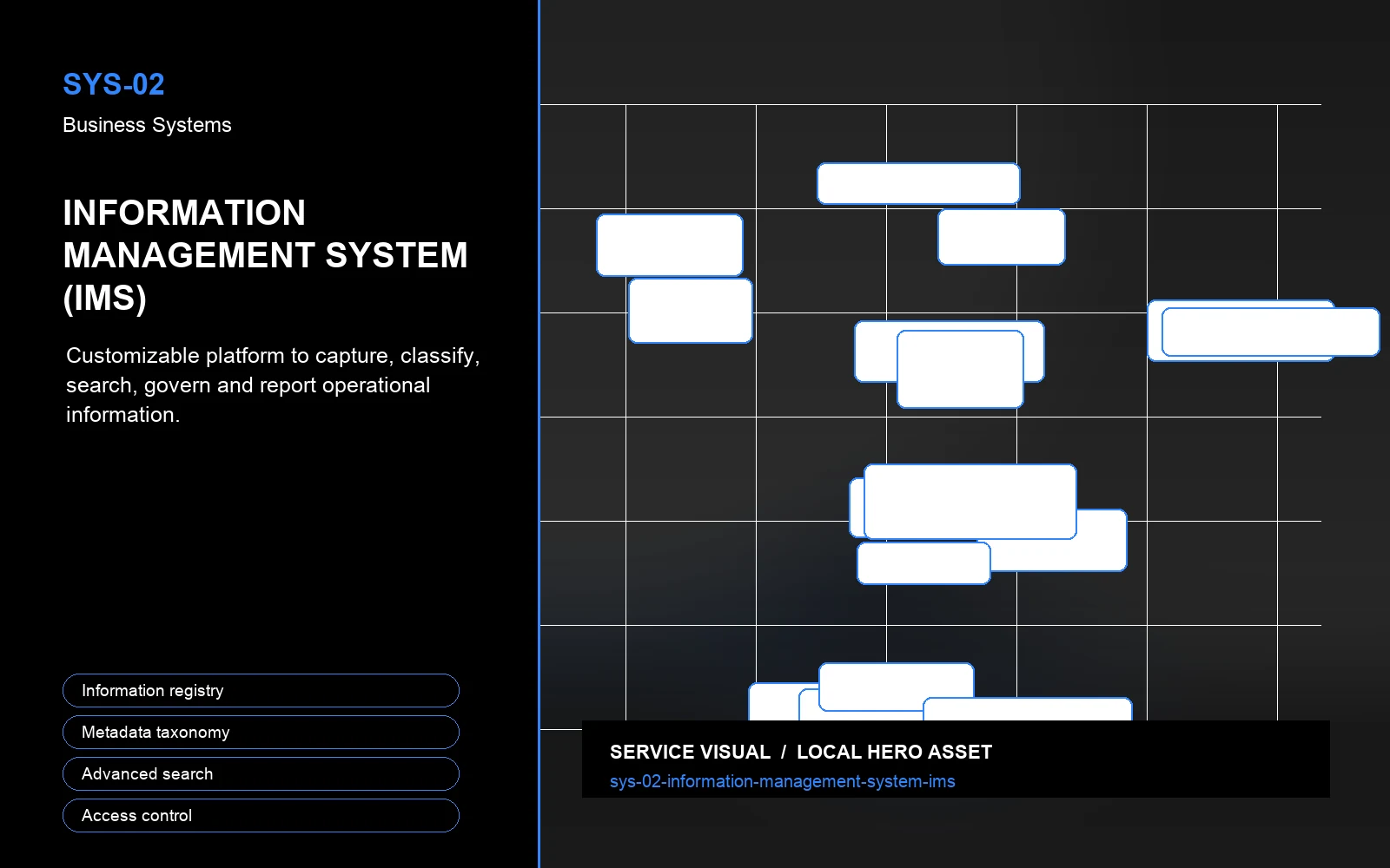 Hero visual for Information Management System (IMS)