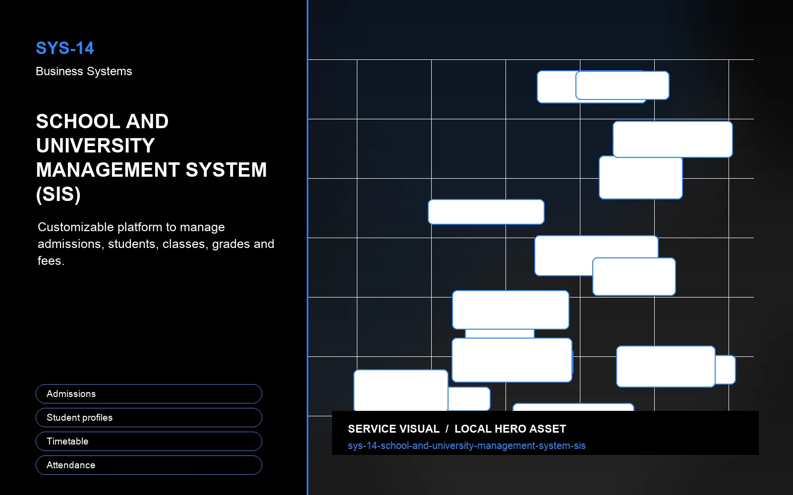Hero visual for School and University Management System (SIS)