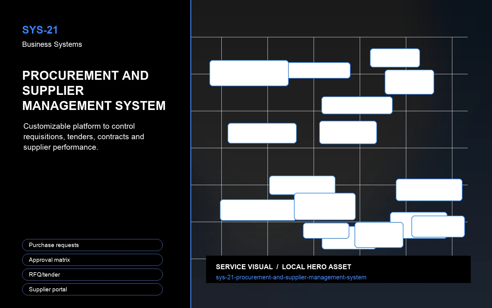 Hero visual for Procurement and Supplier Management System