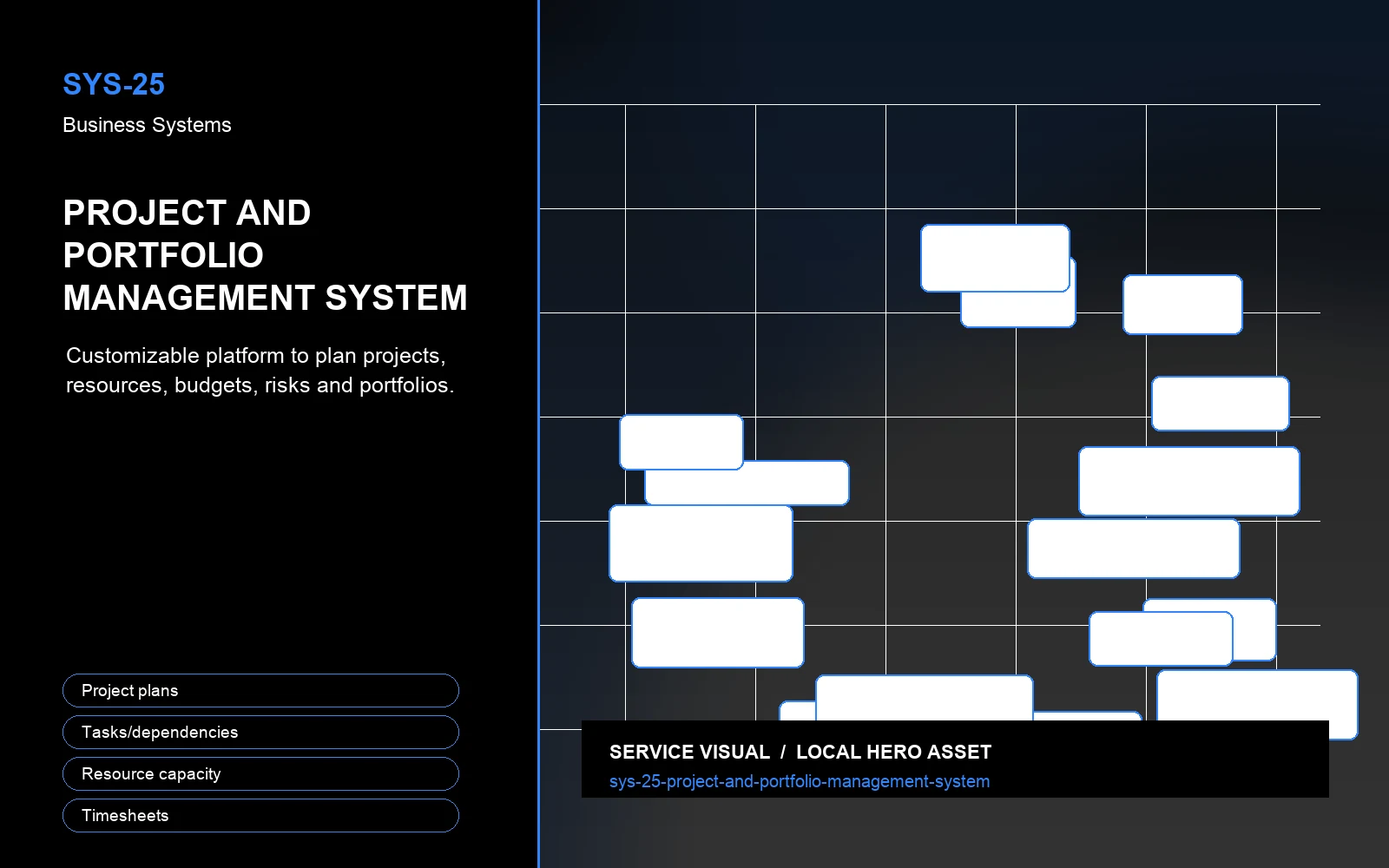Hero visual for Project and Portfolio Management System