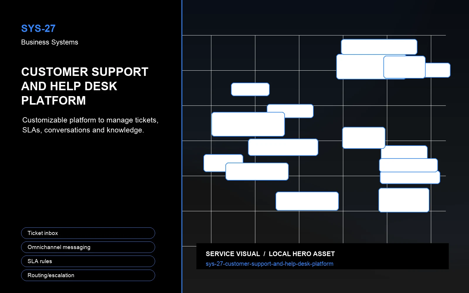 Hero visual for Customer Support and Help Desk Platform